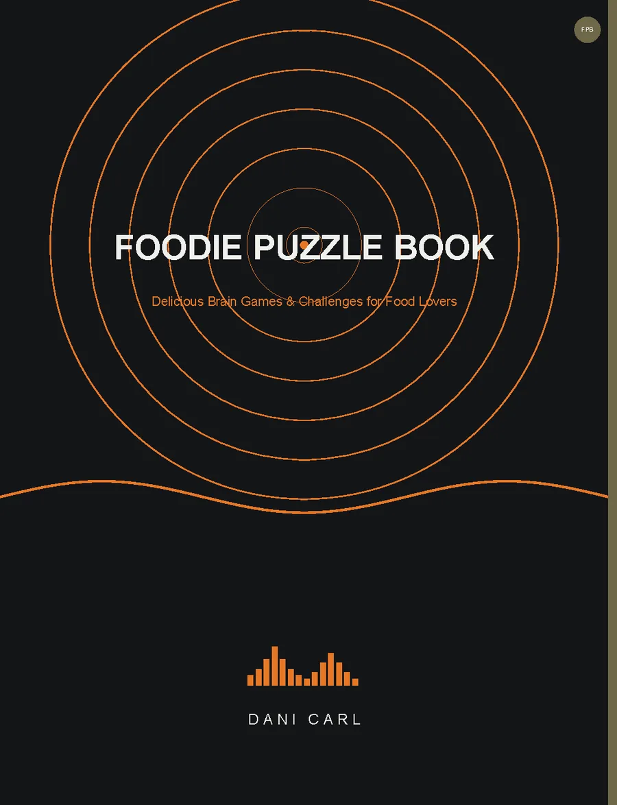 Foodie Puzzle Book by Dani Carl — cover