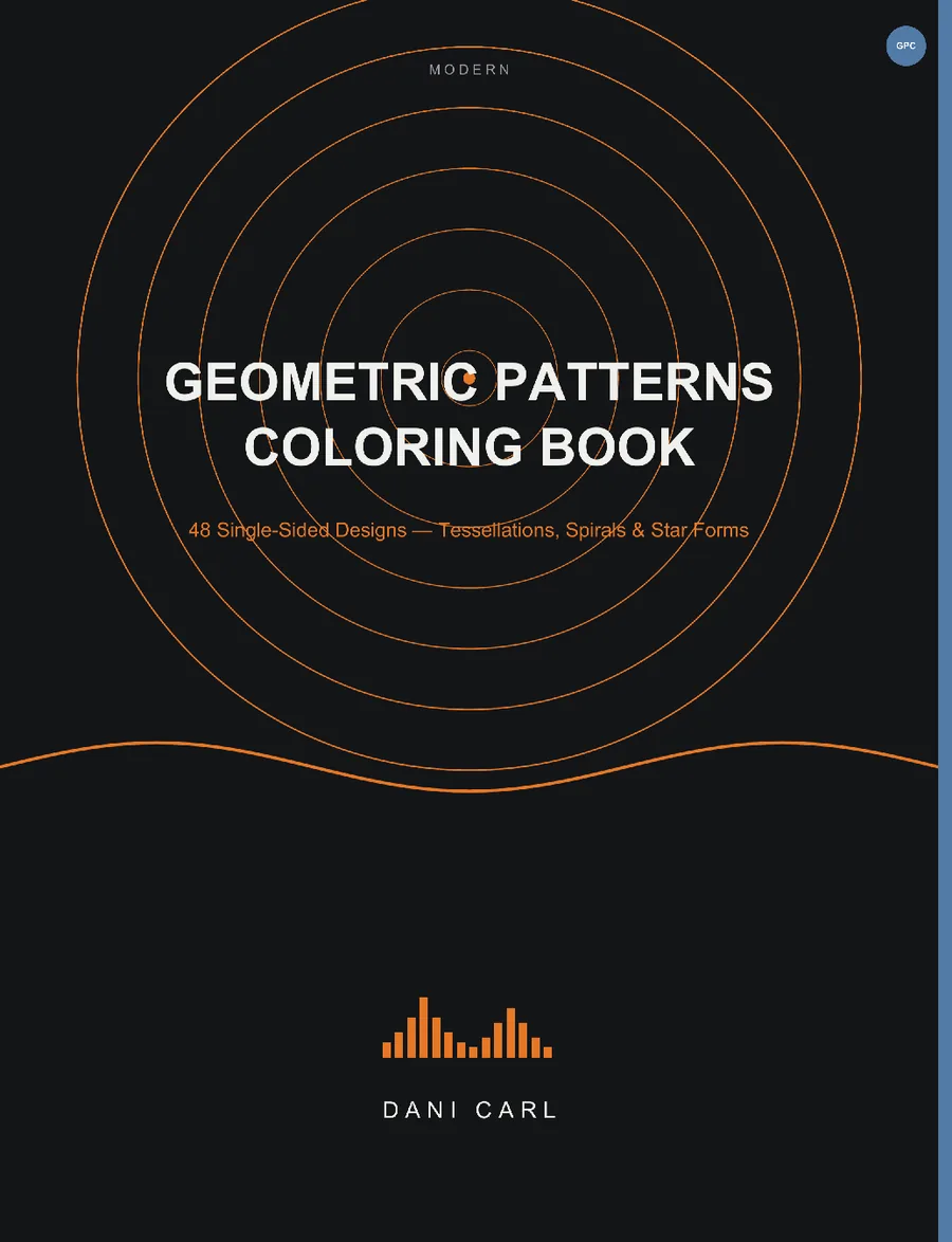 Geometric Patterns Coloring Book by Dani Carl — cover
