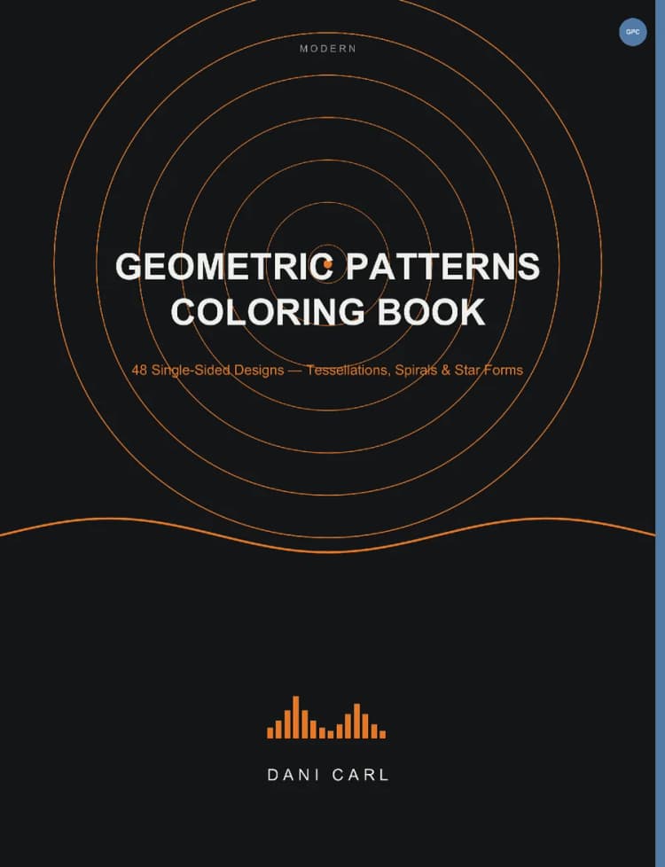 Geometric Patterns Coloring Book cover
