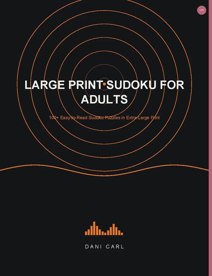 Large Print Sudoku for Adults by Dani Carl — cover