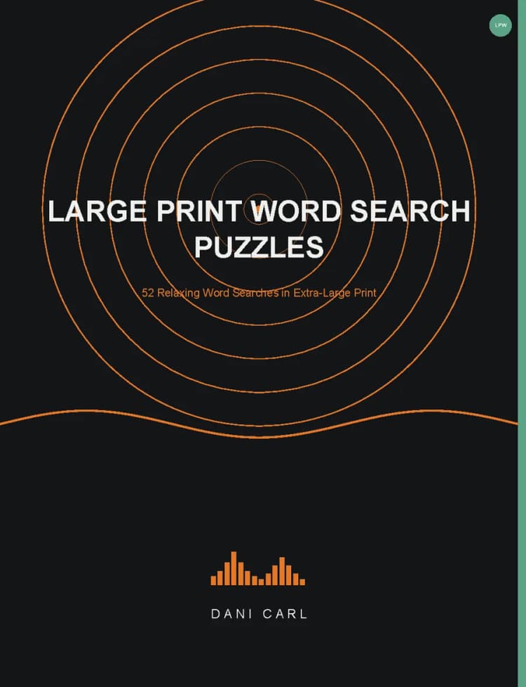 Large Print Word Search Puzzles cover