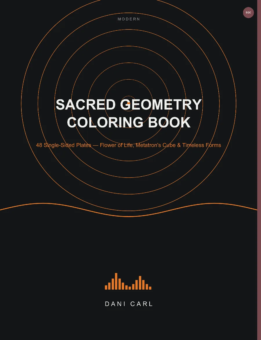 Sacred Geometry Coloring Book by Dani Carl — cover