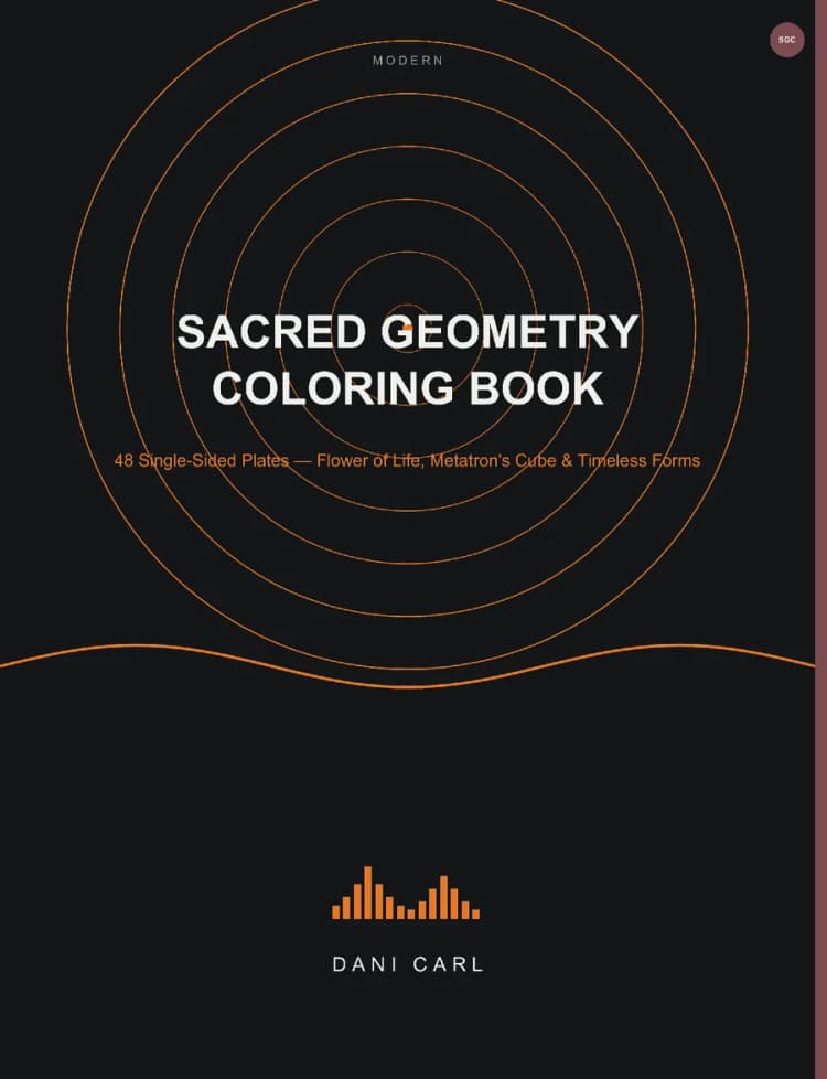 Sacred Geometry Coloring Book cover