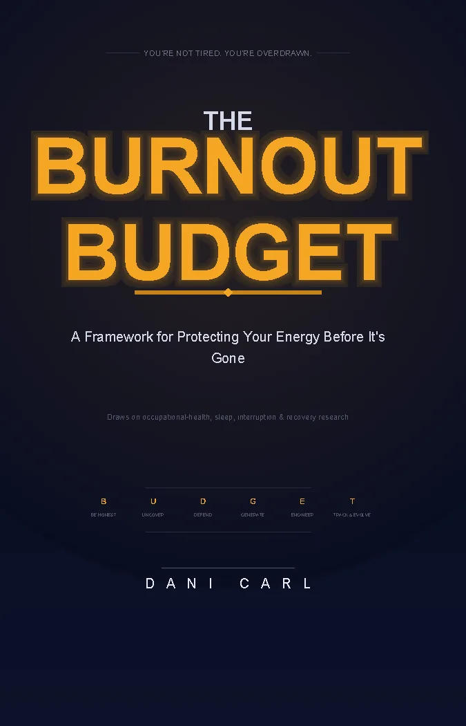 The Burnout Budget by Dani Carl — cover