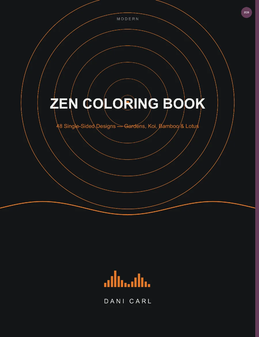Zen Coloring Book by Dani Carl — cover