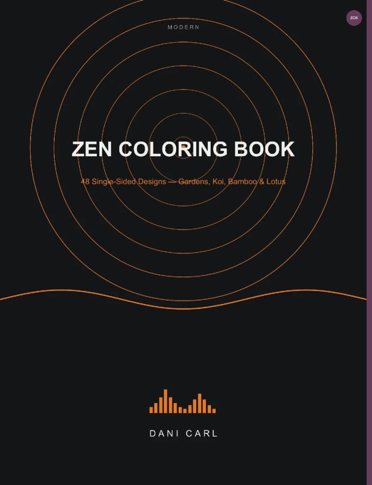 Zen Coloring Book cover